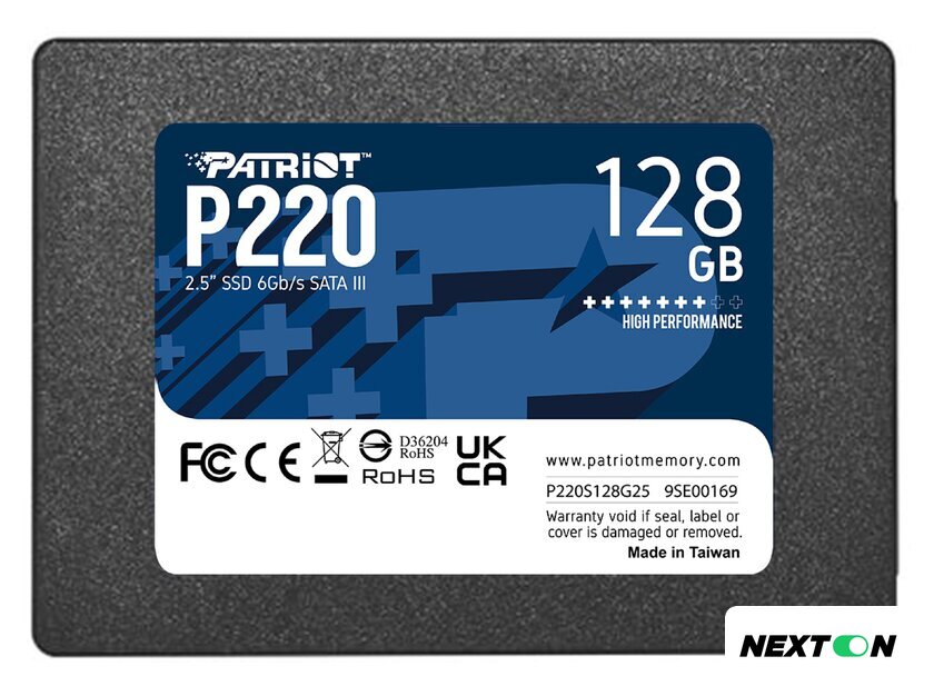SSD Patriot P220 128GB P220S128G25 - Изображение №1 — Интернет-магазин Nexton
