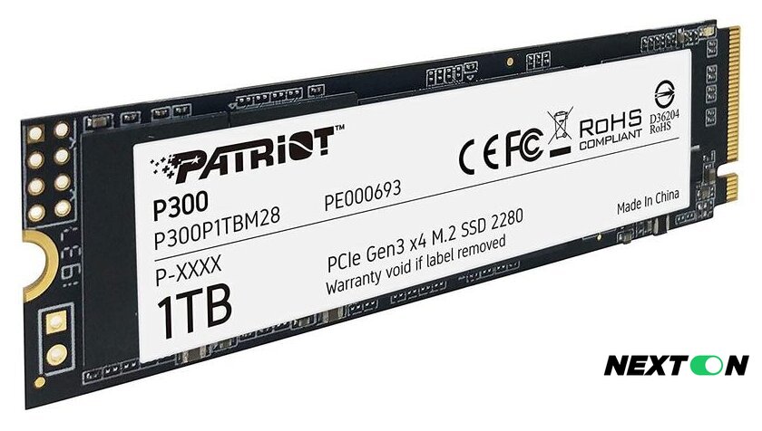 SSD Patriot P300 1TB P300P1TBM28 - Изображение №2 — Интернет-магазин Nexton