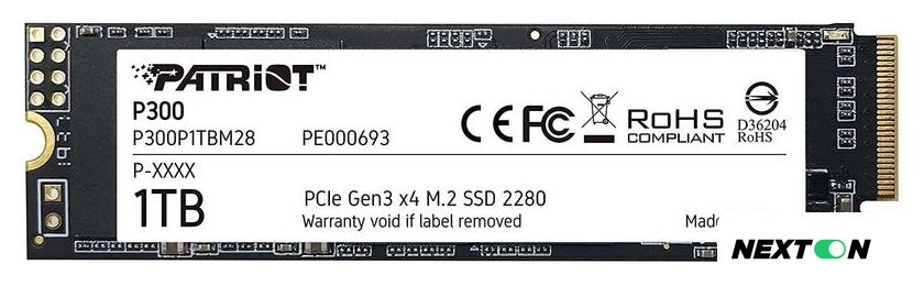 SSD Patriot P300 1TB P300P1TBM28 - Изображение №1 — Интернет-магазин Nexton