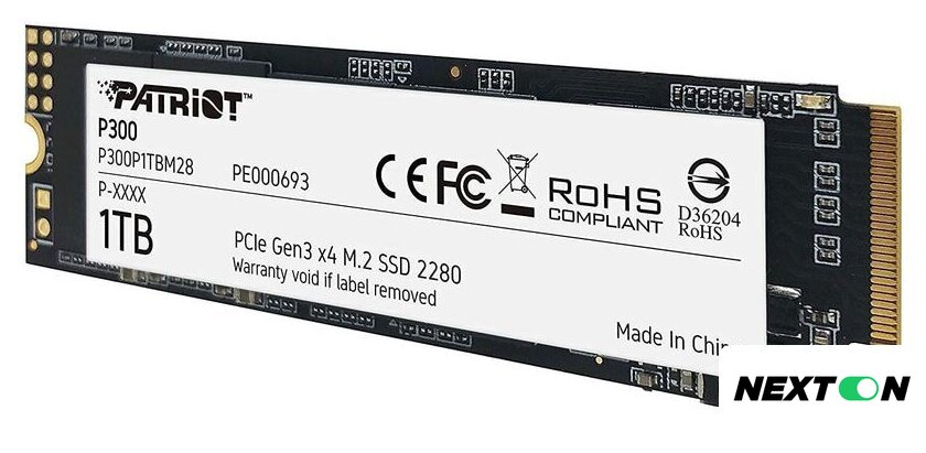 SSD Patriot P300 1TB P300P1TBM28 - Изображение №3 — Интернет-магазин Nexton