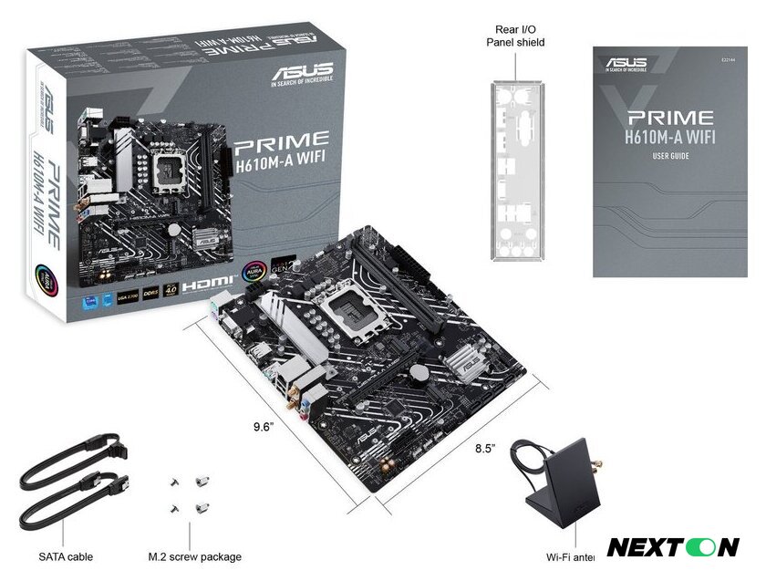Материнская плата ASUS Prime H610M-A WiFi - Изображение №2 — Интернет-магазин Nexton