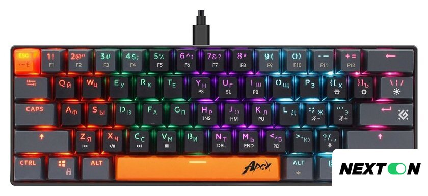 Клавиатура Defender Apex GK-002 (черный/серый) - Изображение №1 — Интернет-магазин Nexton