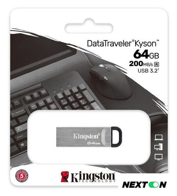 USB Flash Kingston Kyson 64GB - Изображение №4 — Интернет-магазин Nexton