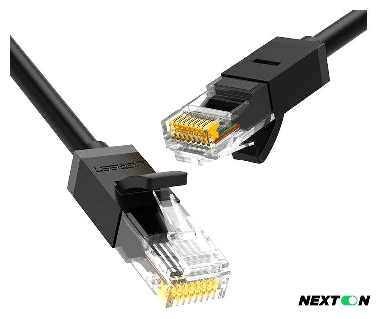 Кабель Ugreen NW102 20163 RJ45 - RJ45 (8 м, черный) - Изображение №1 — Интернет-магазин Nexton