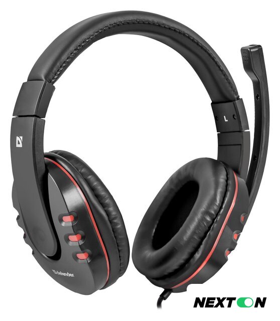 Наушники Defender Warhead G-160 (черный/красный) - Изображение №1 — Интернет-магазин Nexton