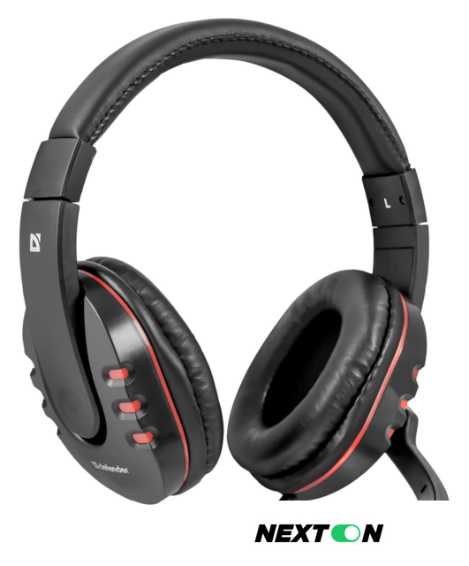 Наушники Defender Warhead G-160 (черный/красный) - Изображение №2 — Интернет-магазин Nexton