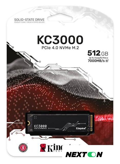 SSD Kingston KC3000 512GB SKC3000S/512G - Изображение №5 — Интернет-магазин Nexton