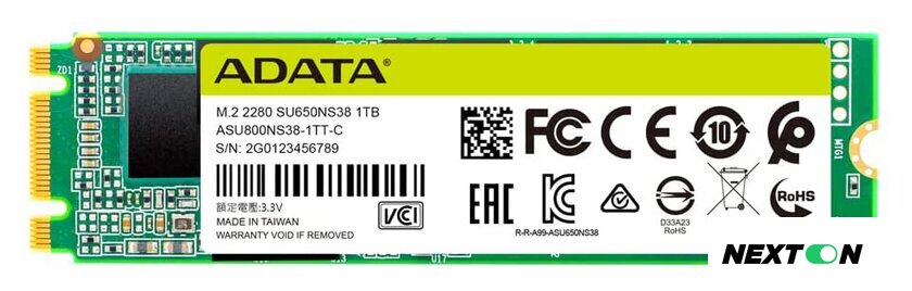SSD ADATA Ultimate SU650 1TB ASU650NS38-1TT-C - Изображение №1 — Интернет-магазин Nexton