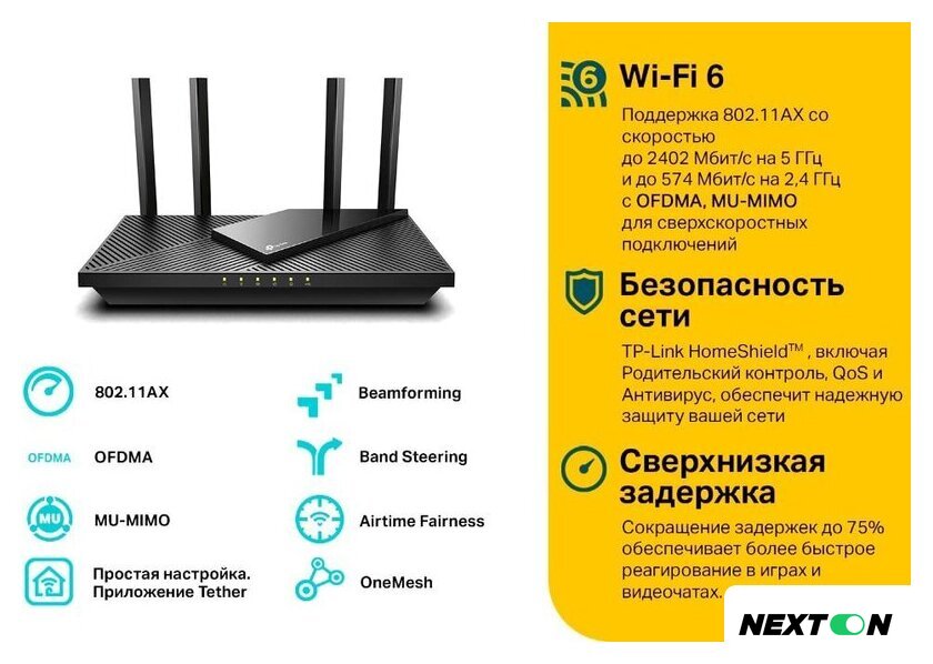 Wi-Fi роутер TP-Link Archer AX55 - Изображение №5 — Интернет-магазин Nexton