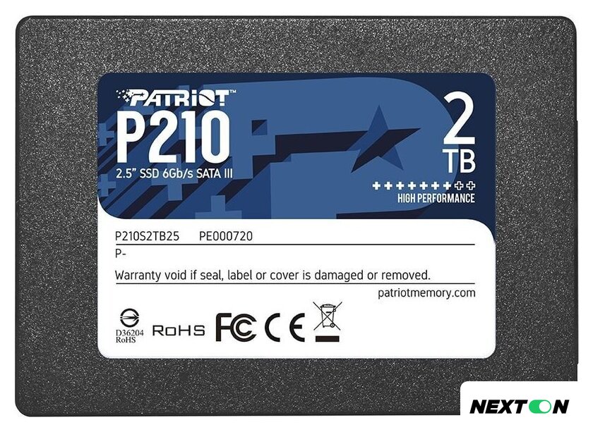 SSD Patriot P210 2TB P210S2TB25 - Изображение №1 — Интернет-магазин Nexton