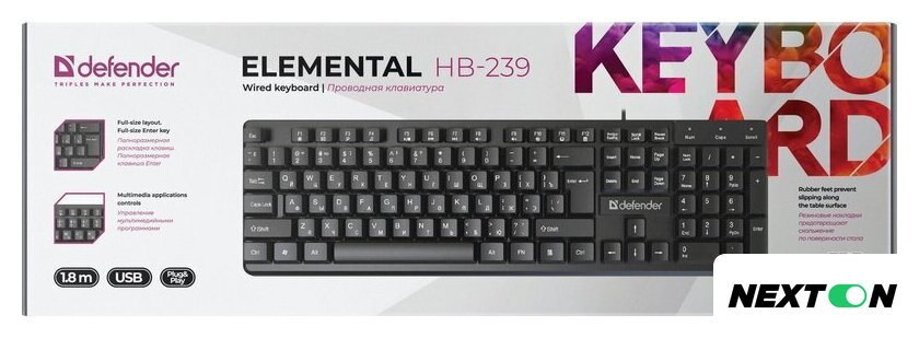 Клавиатура Defender Elemental HB-239 - Изображение №3 — Интернет-магазин Nexton