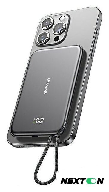 Внешний аккумулятор Usams CD227 5000mAh (темно-серый) - Изображение №3 — Интернет-магазин Nexton