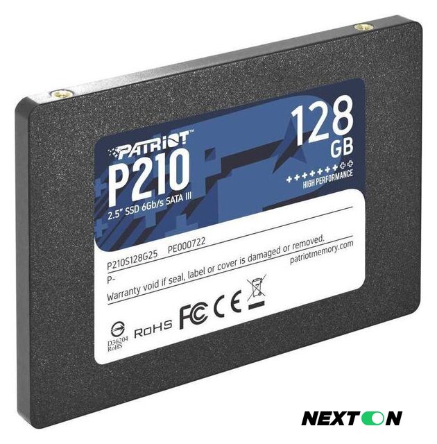 SSD Patriot P210 128GB P210S128G25 - Изображение №3 — Интернет-магазин Nexton