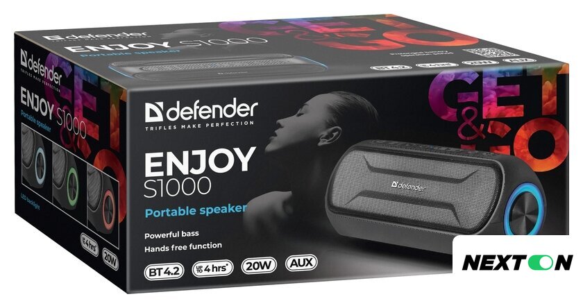 Беспроводная колонка Defender Enjoy S1000 (черный) - Изображение №5 — Интернет-магазин Nexton