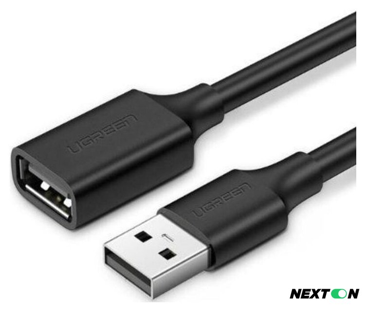 Удлинитель Ugreen US103 USB Type-A - USB Type-A (5 м, черный) - Изображение №1 — Интернет-магазин Nexton