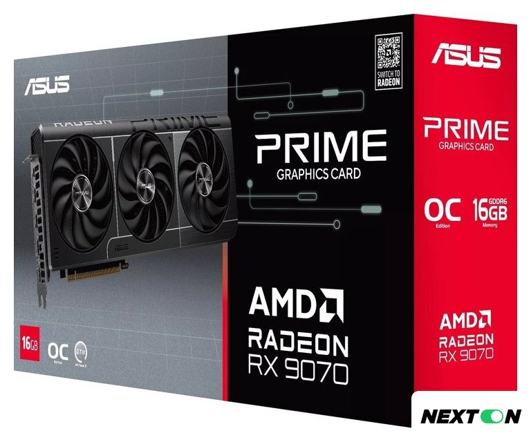 Видеокарта ASUS Prime Radeon RX 9070 Evo OC Edition 16GB GDDR6 PRIME-RX9070-O16G-EVO - Изображение №11 — Интернет-магазин Nexton