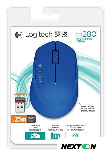 Мышь Logitech Wireless Mouse M280 (синий) [910-004290] - Изображение №8 — Интернет-магазин Nexton