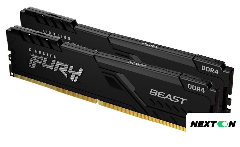 Оперативная память Kingston FURY Beast RGB 2x8ГБ DDR4 3200МГц KF432C16BB2AK2/16 - Изображение №1 — Интернет-магазин Nexton