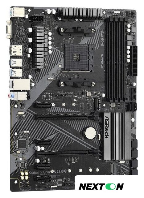 Материнская плата ASRock B450 Pro4 R2.0 - Изображение №2 — Интернет-магазин Nexton