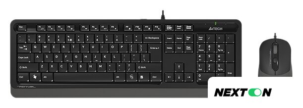 Офисный набор A4Tech Fstyler F1010 (черный/серый) - Изображение №1 — Интернет-магазин Nexton