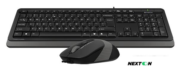 Офисный набор A4Tech Fstyler F1010 (черный/серый) - Изображение №2 — Интернет-магазин Nexton