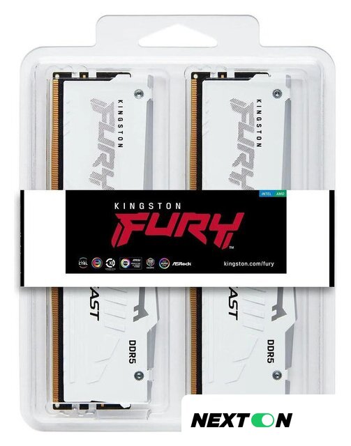 Оперативная память Kingston FURY Beast RGB 2x16ГБ DDR5 6000 МГц KF560C30BWAK2-32 - Изображение №3 — Интернет-магазин Nexton