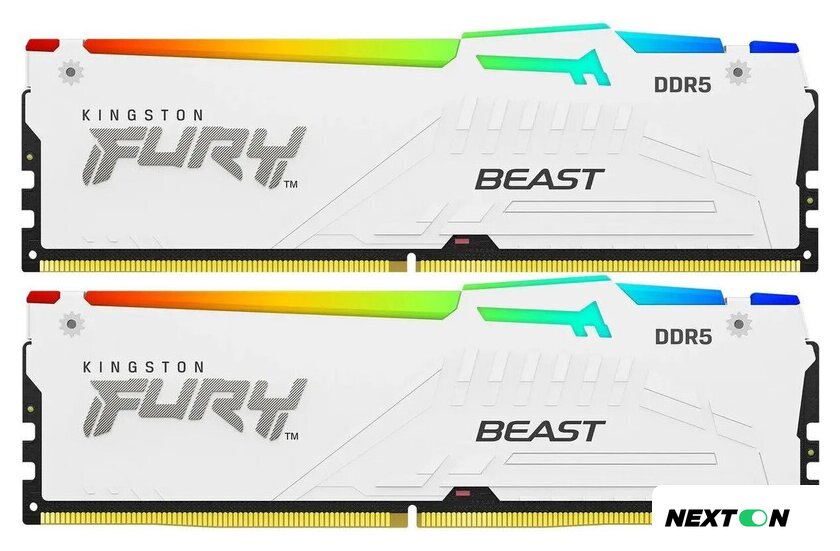 Оперативная память Kingston FURY Beast RGB 2x16ГБ DDR5 6000 МГц KF560C30BWAK2-32 - Изображение №1 — Интернет-магазин Nexton