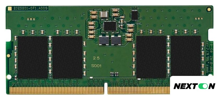 Оперативная память Kingston 8ГБ DDR5 SODIMM 6400 МГц KVR64V52BS6-8 - Изображение №1 — Интернет-магазин Nexton