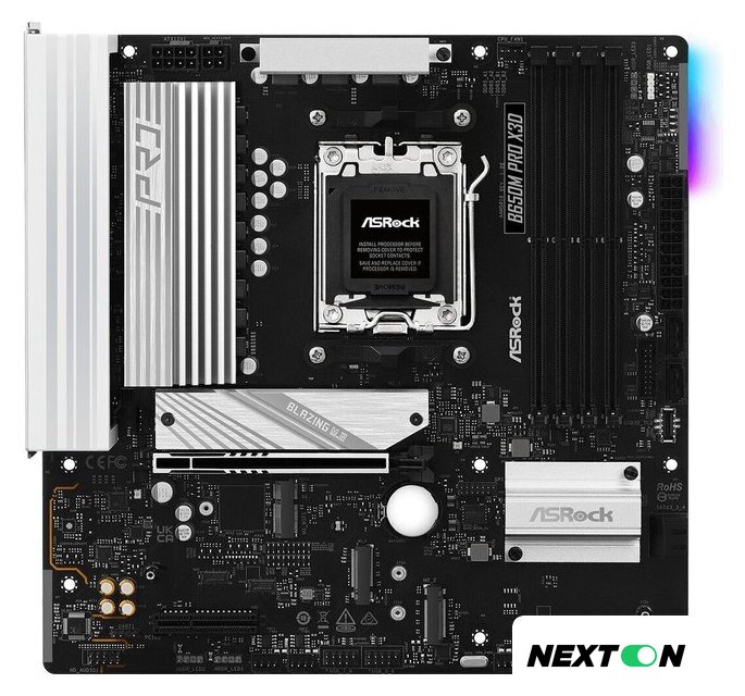 Материнская плата ASRock B650M Pro X3D - Изображение №2 — Интернет-магазин Nexton
