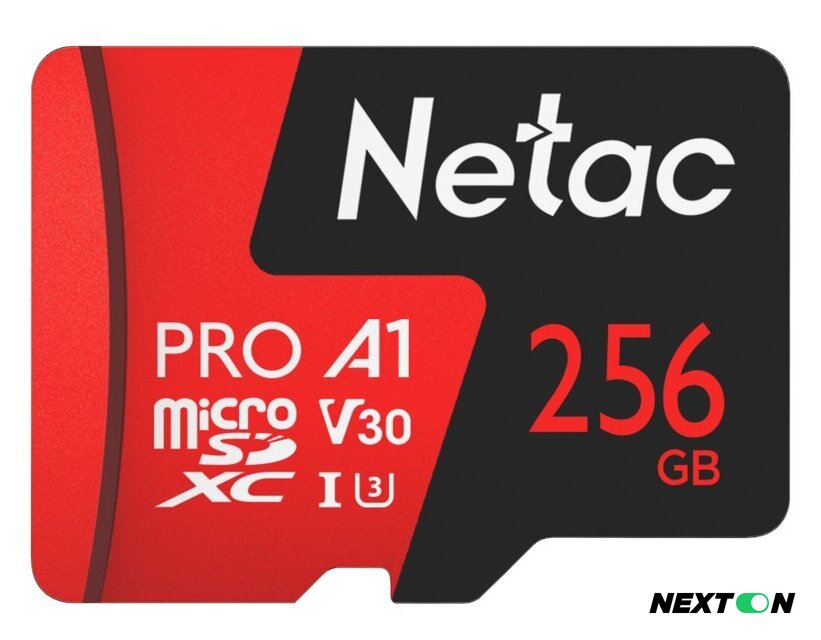 Карта памяти Netac 256GB 500 Extreme Pro NT02P500PRO-256G-R (с адаптером) - Изображение №1 — Интернет-магазин Nexton