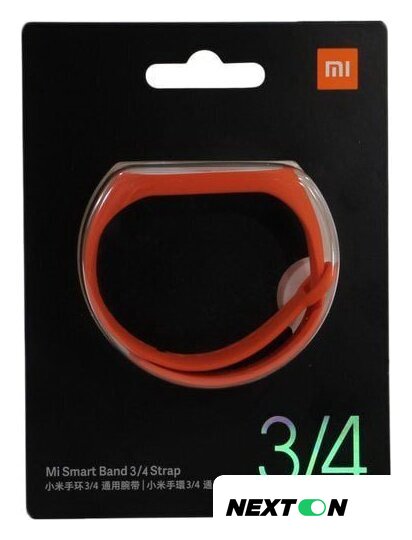 Ремешок Xiaomi для Mi Band 3/4 (оранжевый) - Изображение №4 — Интернет-магазин Nexton