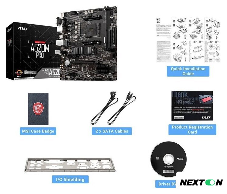 Материнская плата MSI A520M Pro - Изображение №6 — Интернет-магазин Nexton
