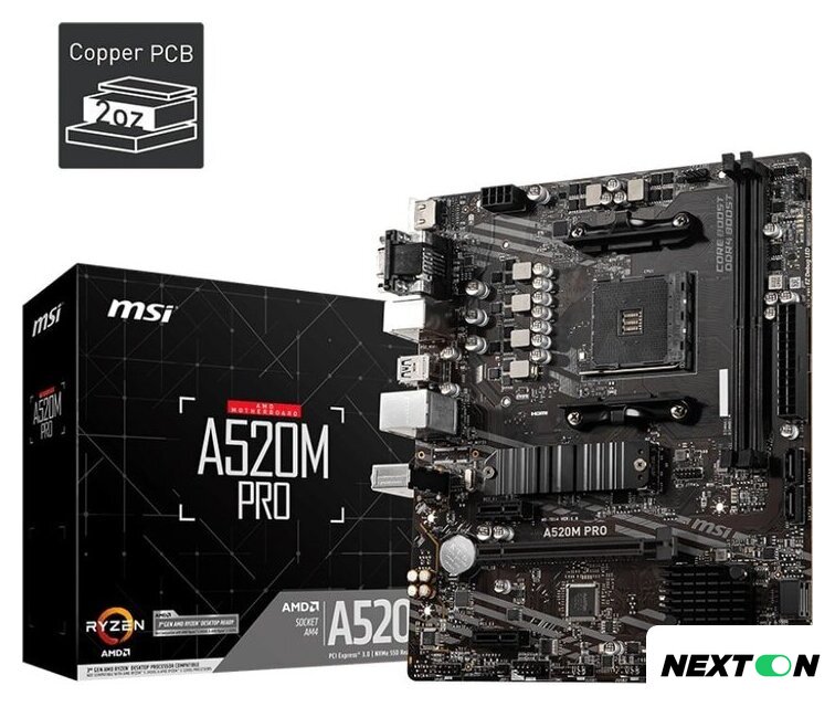 Материнская плата MSI A520M Pro - Изображение №5 — Интернет-магазин Nexton