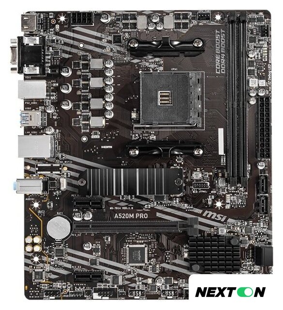 Материнская плата MSI A520M Pro - Изображение №1 — Интернет-магазин Nexton