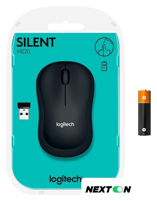 Мышь Logitech M220 Silent 910-004895 (темно-серый) - Изображение №7 — Интернет-магазин Nexton