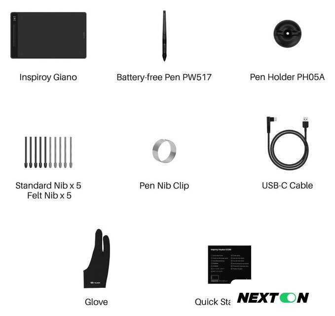 Графический планшет Huion Inspiroy Giano G930L - Изображение №7 — Интернет-магазин Nexton