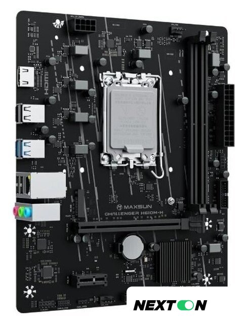 Материнская плата Maxsun Challenger H610M-H V1 - Изображение №3 — Интернет-магазин Nexton