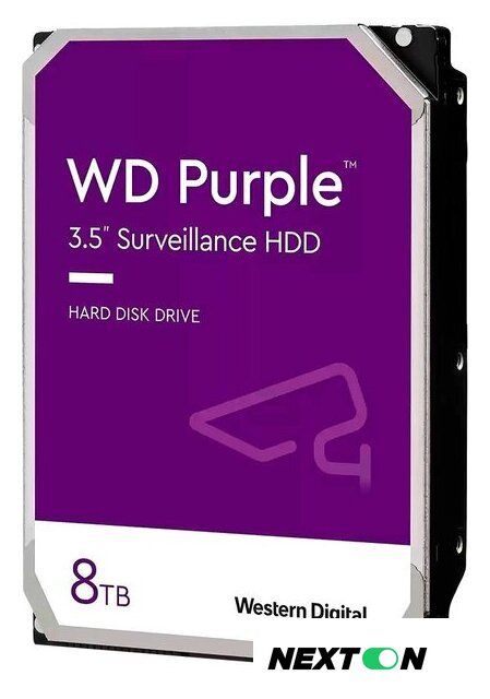 Жесткий диск WD Purple Surveillance 8TB WD85PURZ - Изображение №1 — Интернет-магазин Nexton