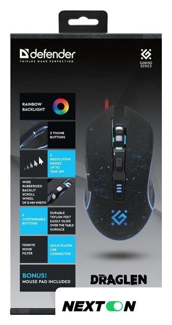 Игровая мышь Defender Draglen GM-907 - Изображение №5 — Интернет-магазин Nexton