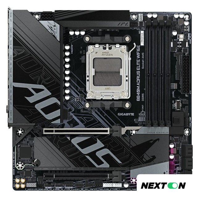 Материнская плата Gigabyte B840M Aorus Elite WiFi6e - Изображение №1 — Интернет-магазин Nexton