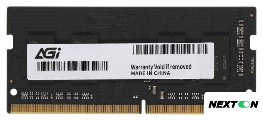 Оперативная память AGI 8ГБ DDR4 SODIMM 3200 МГц AGI320008SD138 - Изображение №1 — Интернет-магазин Nexton