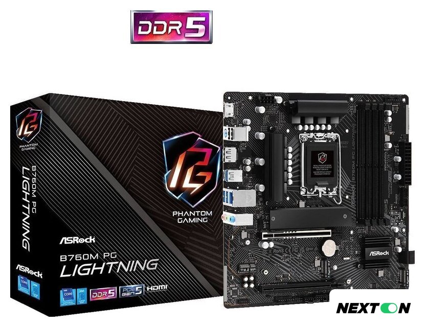 Материнская плата ASRock B760M PG Lightning - Изображение №6 — Интернет-магазин Nexton
