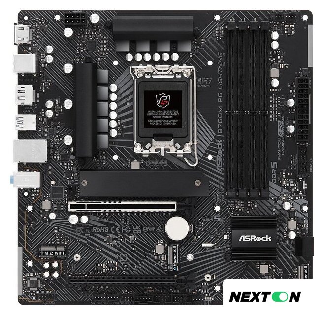 Материнская плата ASRock B760M PG Lightning - Изображение №1 — Интернет-магазин Nexton