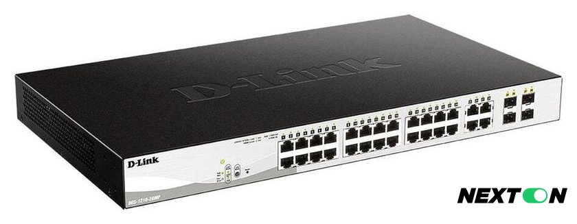 Настраиваемый коммутатор D-Link DGS-1210-28MP/F3A - Изображение №1 — Интернет-магазин Nexton