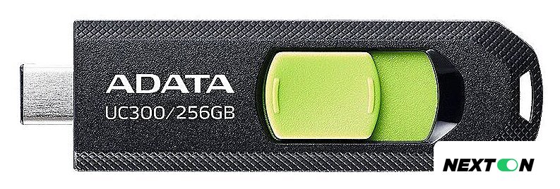 USB Flash ADATA UC300 256GB (черный/зеленый) - Изображение №1 — Интернет-магазин Nexton