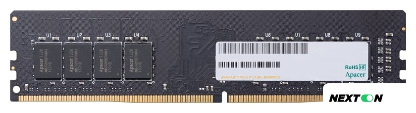 Оперативная память Apacer AU08GGB32CSYBGH 8ГБ DDR4 3200 МГц EL.08G21.GSH - Изображение №1 — Интернет-магазин Nexton