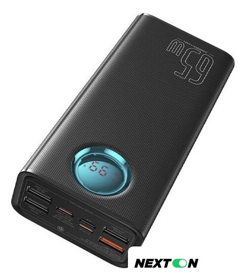 Внешний аккумулятор Baseus Amblight Digital Display Fast Charge Power Bank 65W 26800mAh (черный) - Изображение №4 — Интернет-магазин Nexton