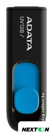 USB Flash ADATA DashDrive UV128 32GB (черный/синий) - Изображение №1 — Интернет-магазин Nexton