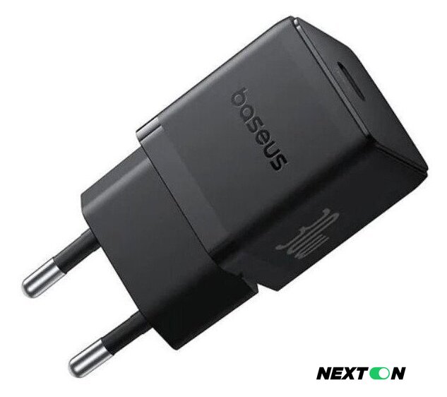 Сетевое зарядное Baseus Palm Fast Charger 1C 30W EU P10111605113-01 (черный) - Изображение №1 — Интернет-магазин Nexton