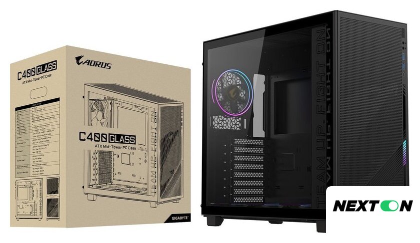 Корпус Gigabyte Aorus C400 Glass - Изображение №9 — Интернет-магазин Nexton